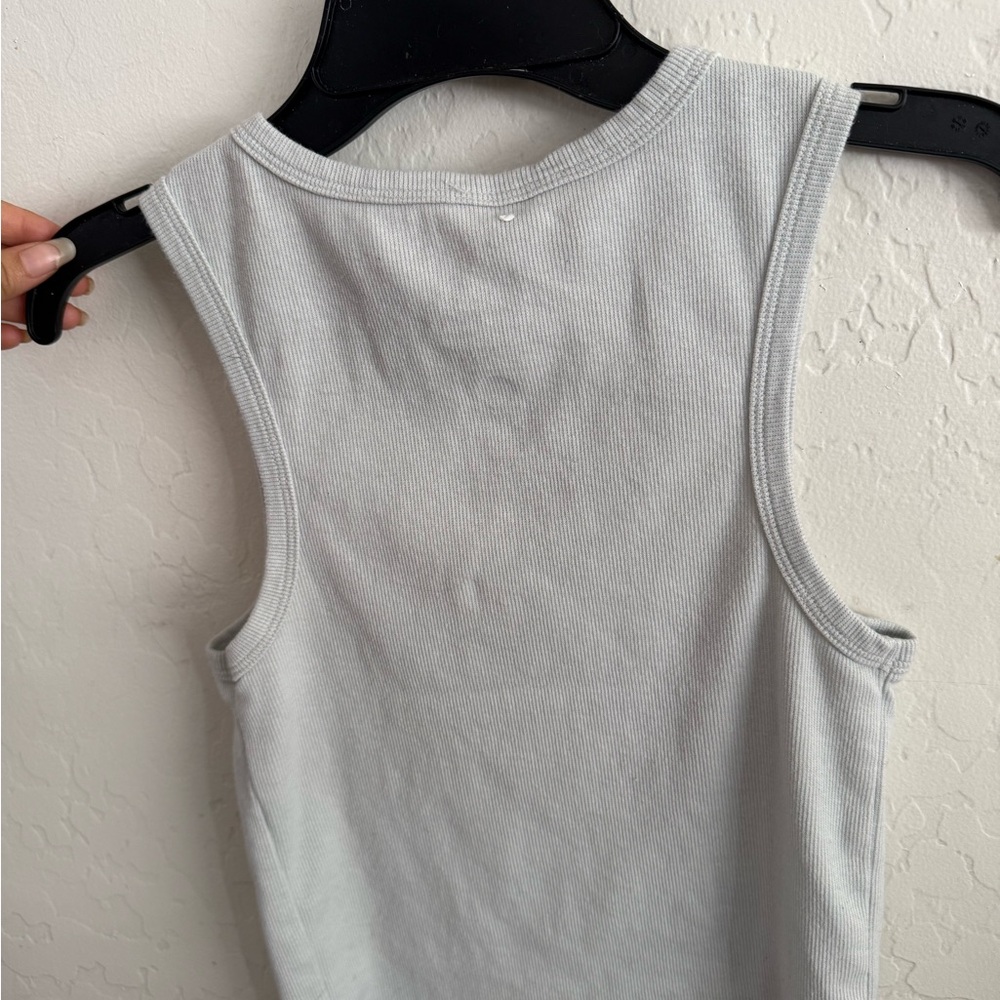 Hello Kitty Silver Ribbed Top - image 3